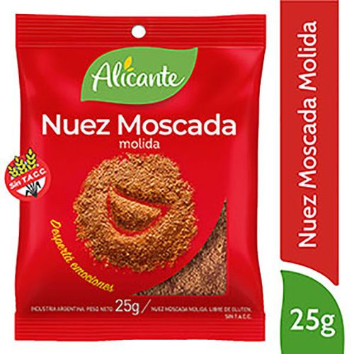 ALICANTE NUEZ MOSCADA MOLIDA X25G
