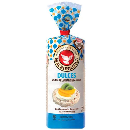 MACROBIOTICAS GALLETAS ARROZ DCE X102G