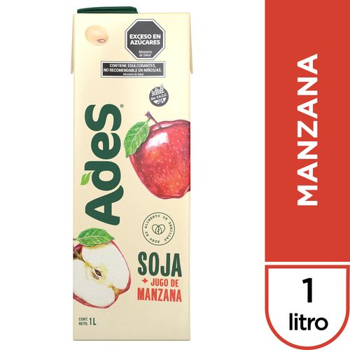 ADES JUGO MANZANA T/B X1L