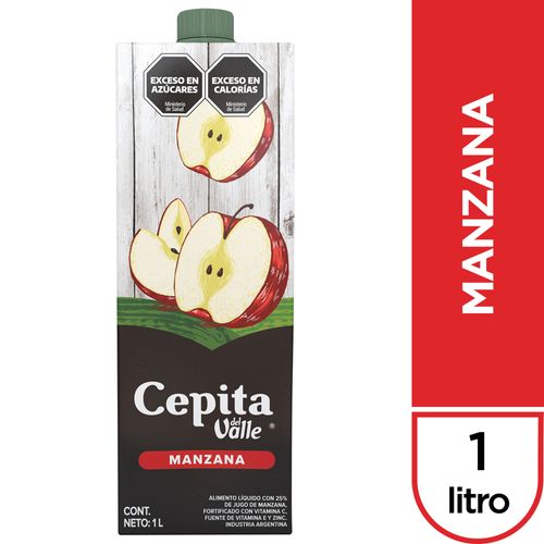 CEPITA JUGO MANZANA T/B X1L