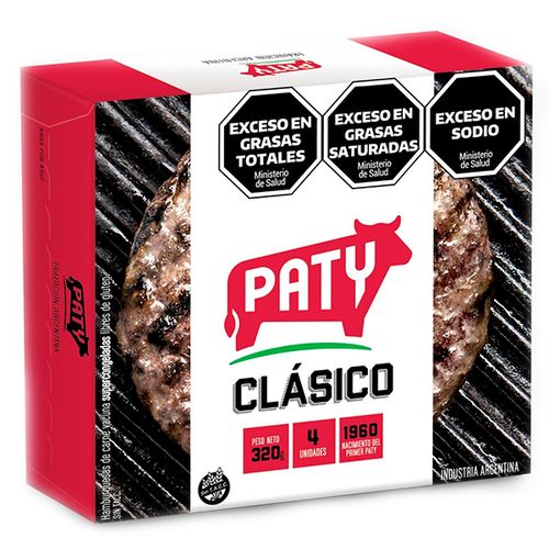 PATY HAMBURGUESA X4U 320G