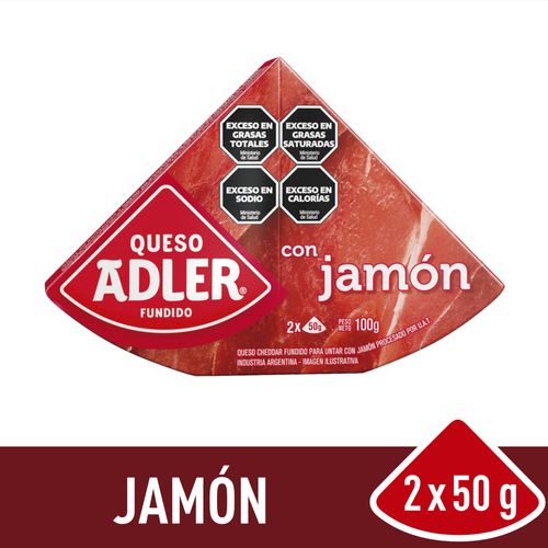 ADLER QUESO UNTABLE JAMON X100G