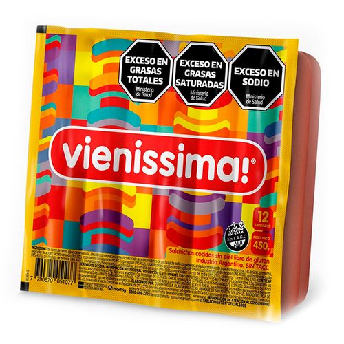 VIENISSIMA SALCHICHAS X12U