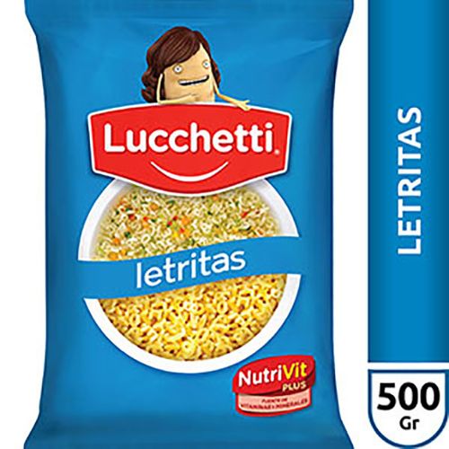 LUCCHETTI FIDEOS SOPA LETRITX500G