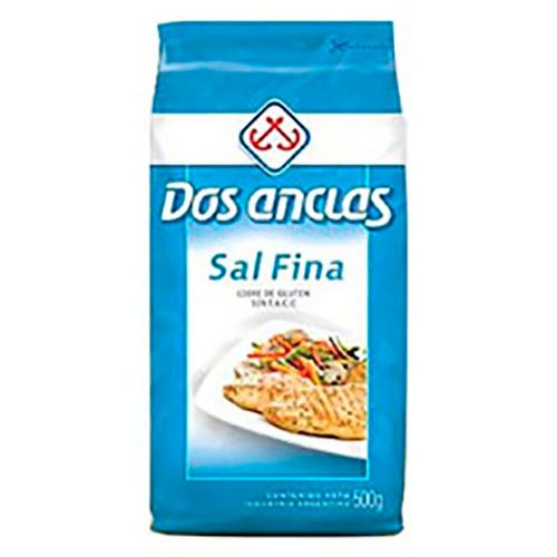 DOS ANCLAS SAL FINA PAQ.X500G