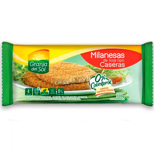 GRANJA DEL SOL MILANESA DE SOJA X 330G