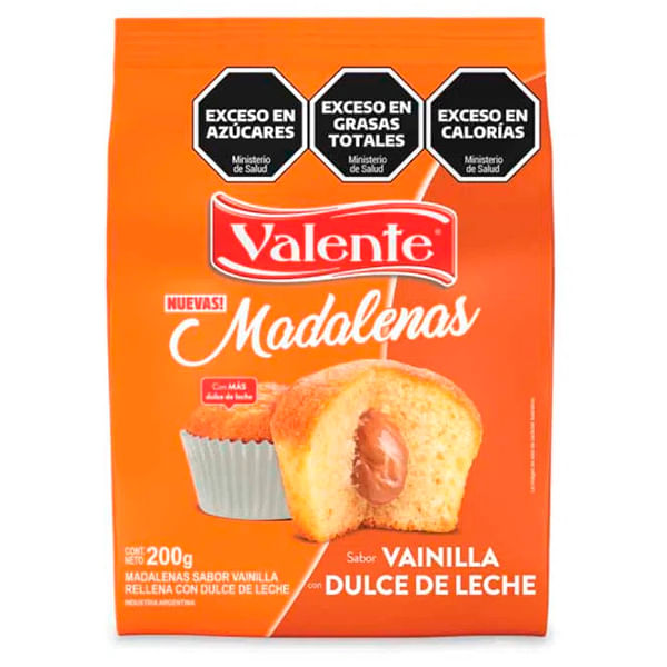 VALENTE-MADALENAS-RELL.D.LECHE-X200GR