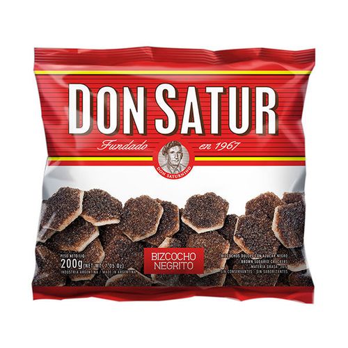 DON SATUR BIZCOCHOS NEGRITAS 200G