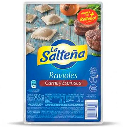 LA SALTEÑA RAVIOLES CARNE Y ESPINACA X 450G