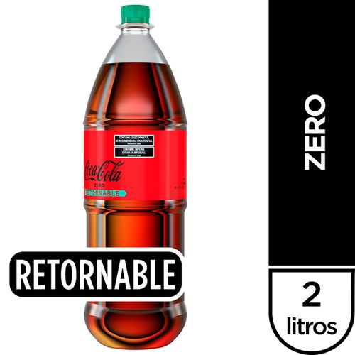 COCA COLA GASEOSA S/AZUC RET X2L