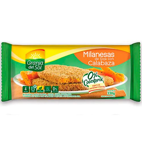 GRANJA DEL SOL MILANESA SOJA CALX330GS