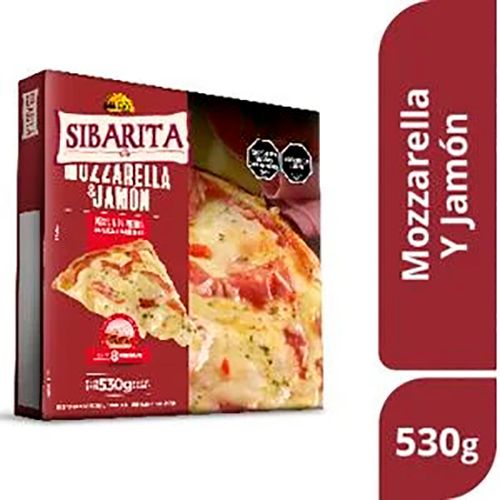 SIBARITA PIZZA MOZZA Y JAMONX530G