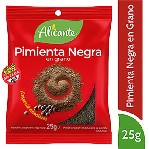 ALICANTE PIMIENTA NEG/GNO X25G