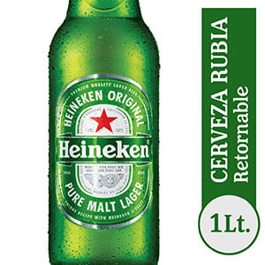 HEINEKEN CERVEZA RETORNABLE 1LT
