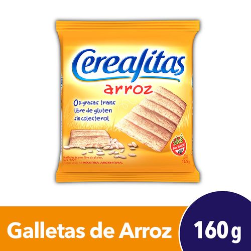 CEREALITAS TOSTADAS ARROZ X160