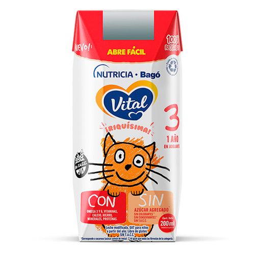 VITAL LECHE INFANTIL 3 T/B X200ML
