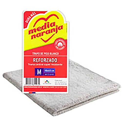 MEDIA  NARANJA TRAPO PISO BCO.REF.M CLAS