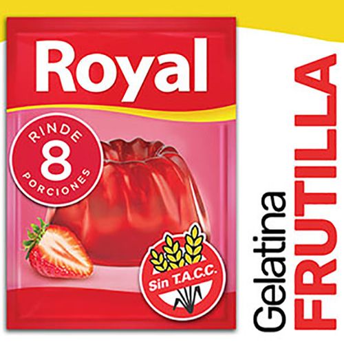ROYAL GELATINA FRUTILLA X 25GR
