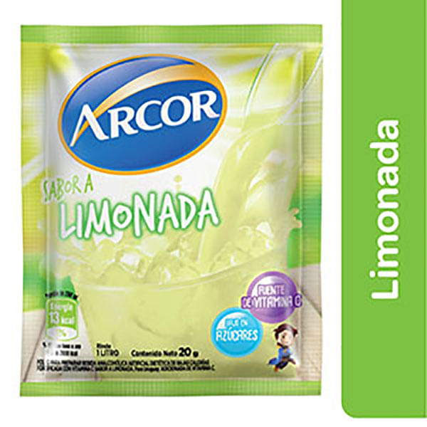 ARCOR JUGO POLVO LIMONADA X15G