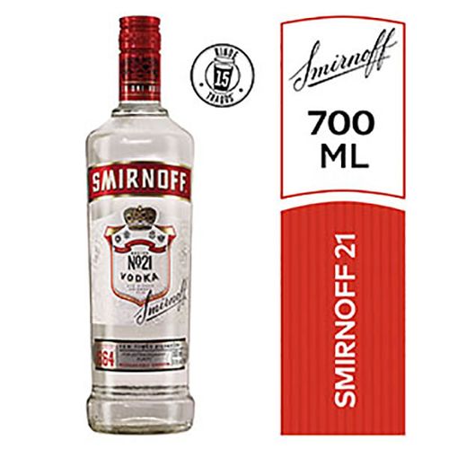 SMIRNOFF VODKA RED 21 X700CC