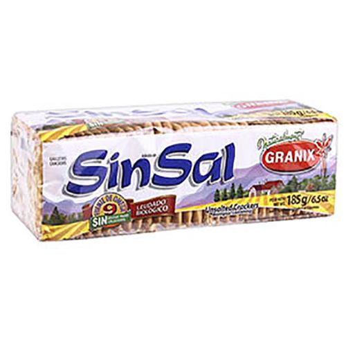 GRANIX GALLETITAS CRAKERS SIN SAL X185G