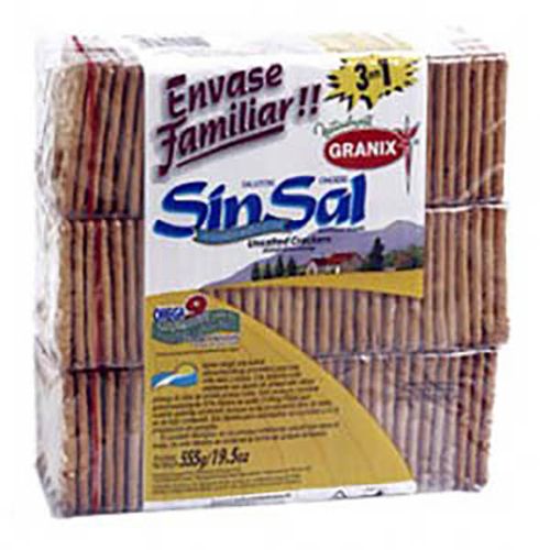 GRANIX GALLETITAS CKACKERS S/SAL TRIP.X555G