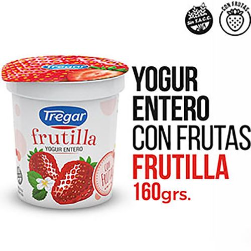 TREGAR YOGUR C/FRUTAS FRUT.X160GR