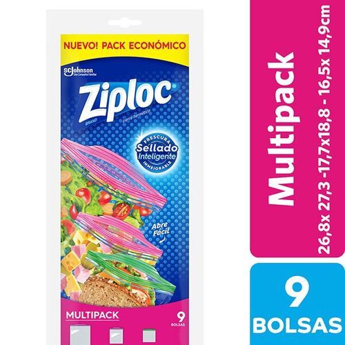 ZIPLOC BOLSA FREEZER MULTIP.X9