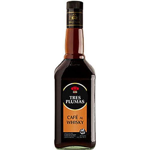 TRES PLUMAS LICOR CAFE/WHISKY 750CC