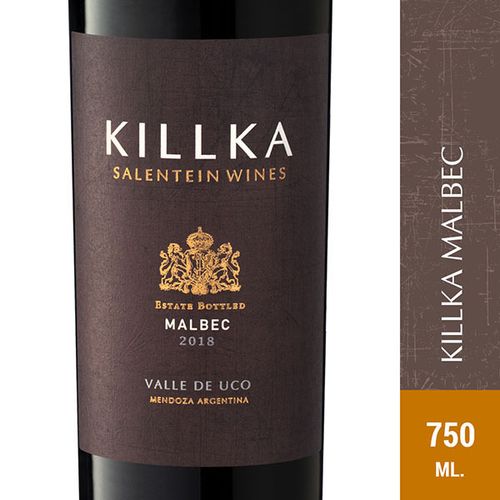 KILLKA VINO MALBEC 750 CC