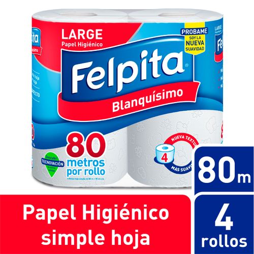 FELPITA PAPEL HIGIENICO 4X80MT