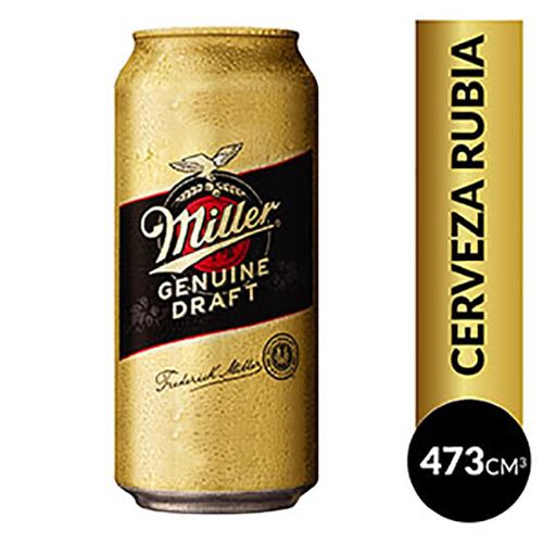 MILLER CERVEZA LATA 473CC