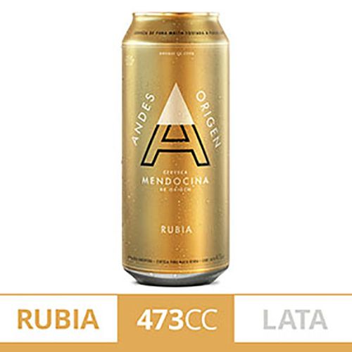 ANDES CERVEZA RUBIA LATA X473CC