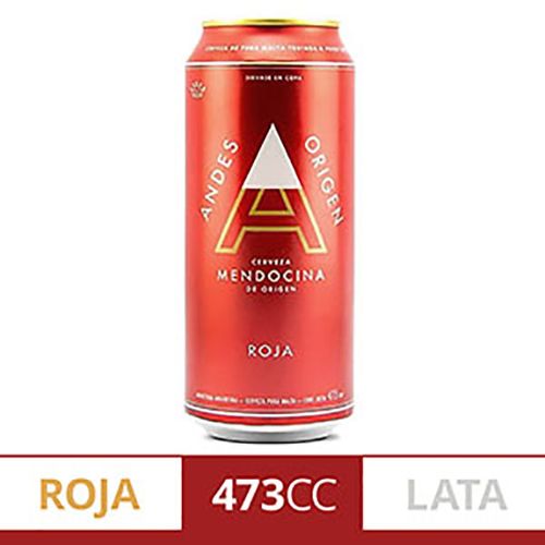 ANDES CERVEZA ROJA LATA X473CC