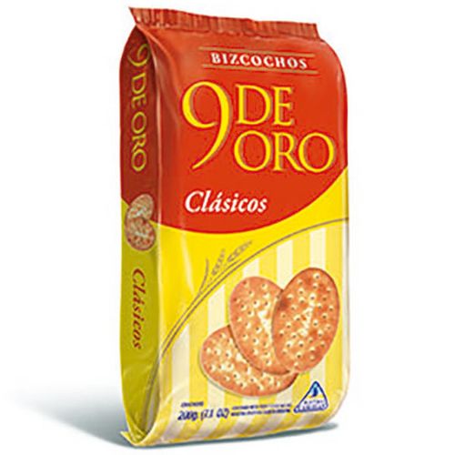 9 DE ORO BIZCOCHOS CLASICOS X 200G
