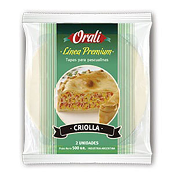 ORALI-TAPA--PASC.PREMIUM-CRIOLLA
