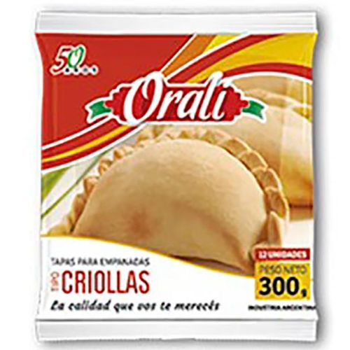 ORALI TAPA EMPANADAS CRIOLLA X12U