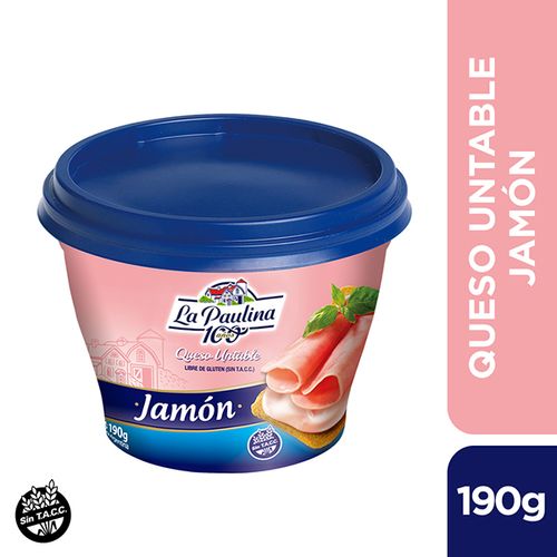 LA PAULINA QUESO UNT JAMON X190G