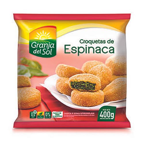 GRANJA DEL SOL CROQUETA ESPINACA X400G