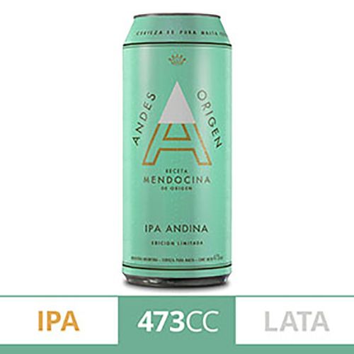 ANDES CERVEZA IPA LATA X473CC