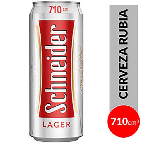 SCHNEIDER CERVEZA LATA 710CC