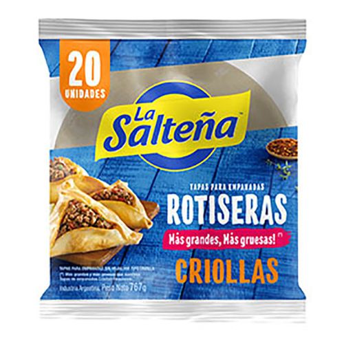 LA SALTEÑA TAPA EMP.ROTISERA X20U