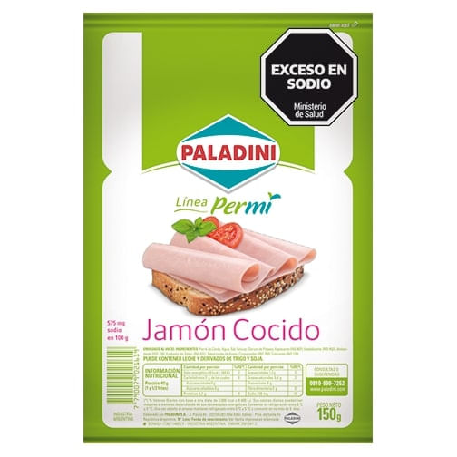 PALADINI-JAMON-COCIDO-FET-X150G