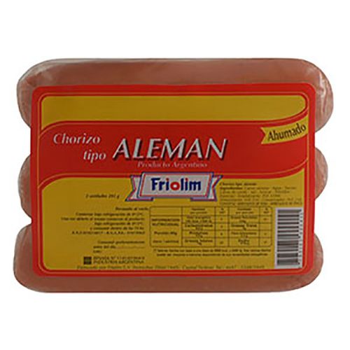 FRIOLIM CHORIZO C/P T/ALEM.3U 295G