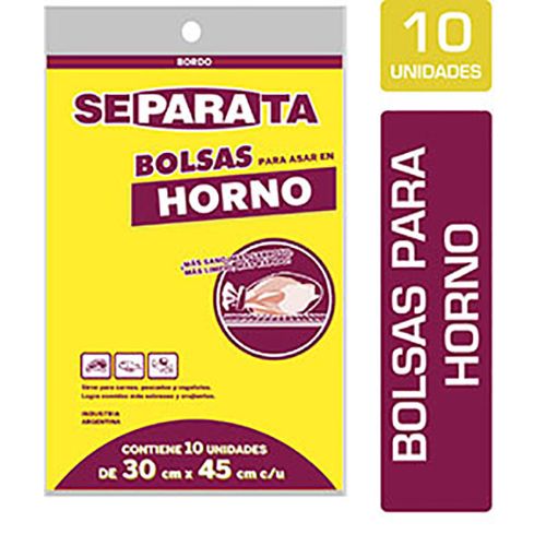 SEPARATA BOLSAS P/HORNO X10U