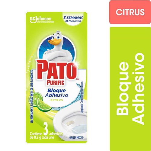 PATO PURIFIC ADHESIVO CITRUS X3