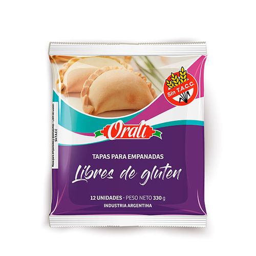 ORALI TAPA EMPANADA SIN TACC 330 G