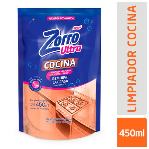 ZORRO LIMPIADOR ANT.GRASA DP 450 ML