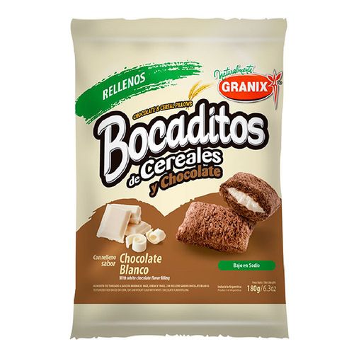 GRANIX BOCADITOS CER/CHOC BCO 180G
