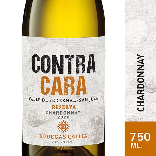 CONTRA CARA VINO CHARDONNAY X750ML